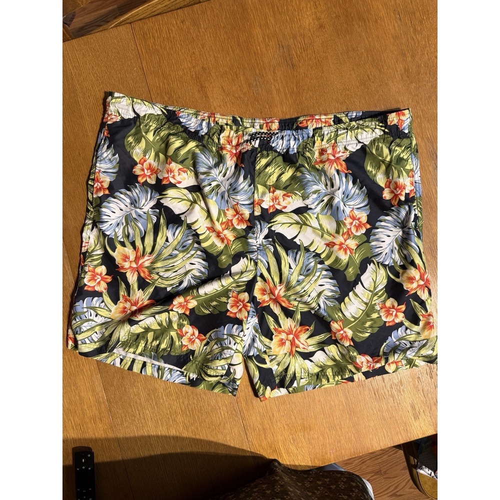 OP Mens Board Shorts Size 44 Hawaiian Tropical Floral Surf Lined‎ Swim Trunks